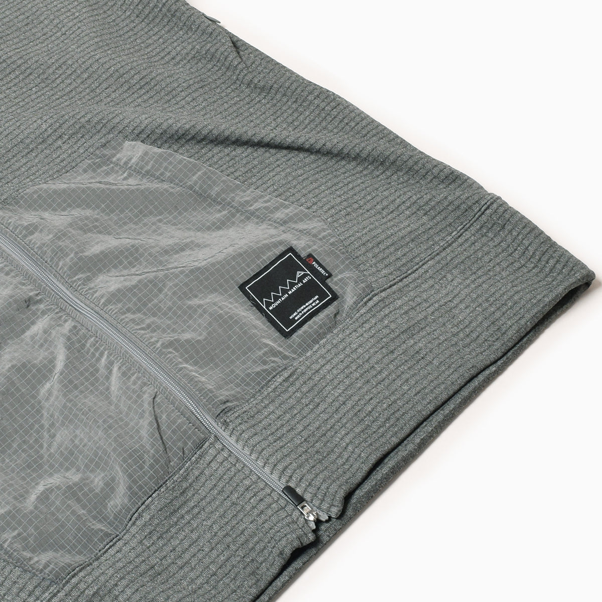 MMA POLARTEC Power Grid Side Ventilation Hoodie Gray