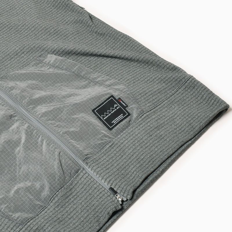 MMA POLARTEC Power Grid Side Ventilation Hoodie Gray