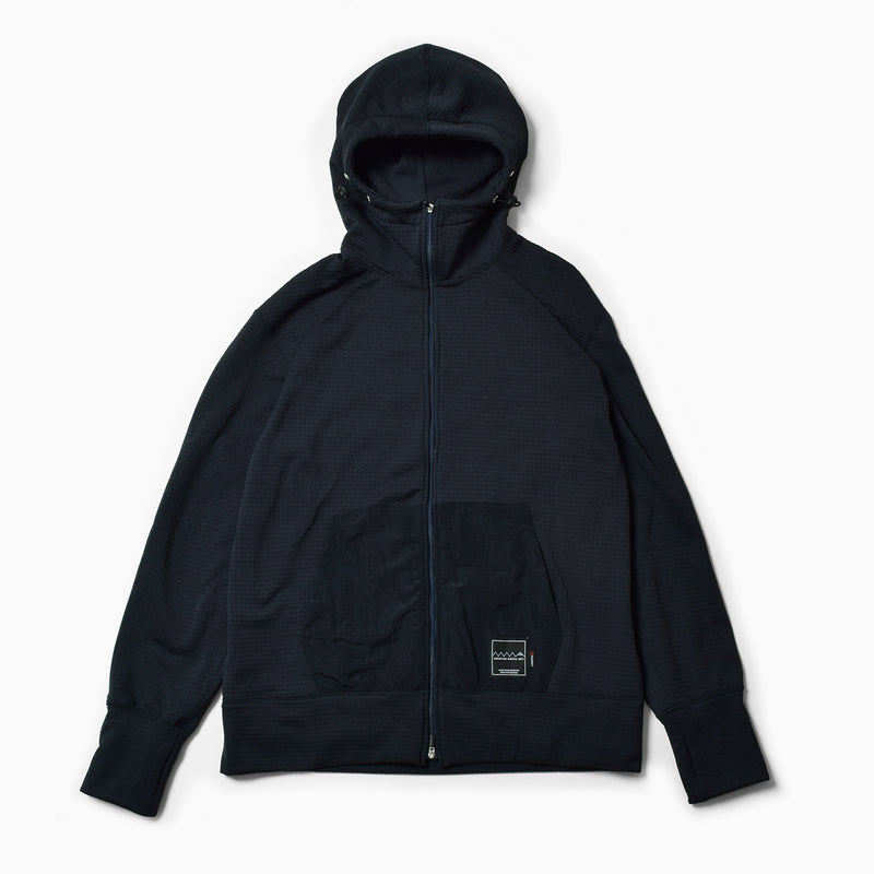 MMA POLARTEC Power Grid Side Ventilation Hoodie Navy