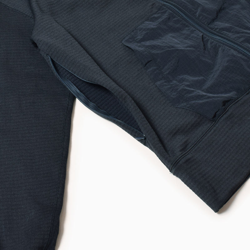 MMA POLARTEC Power Grid Side Ventilation Hoodie Navy