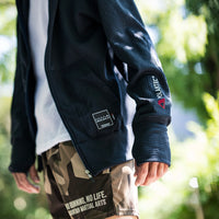 MMA POLARTEC Power Grid Side Ventilation Hoodie Navy