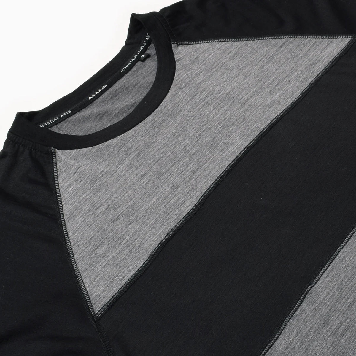 MMABB REDA ACTIVE Border Wool Long Tee “JEROME” (Black_Gray)