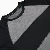 MMABB REDA ACTIVE Border Wool Long Tee “JEROME” (Black_Gray)