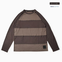 MMABB REDA ACTIVE Border Wool Long Tee “JEROME” (Brown_Beige)