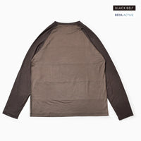 MMABB REDA ACTIVE Border Wool Long Tee “JEROME” (Brown_Beige)