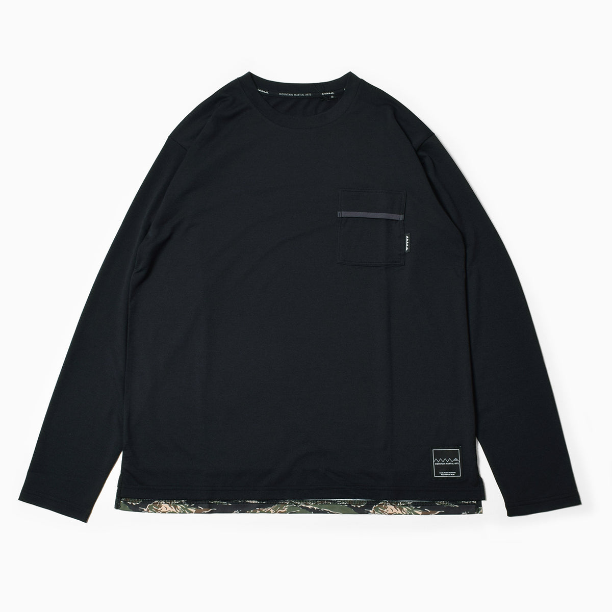 MMA Basic Pocket Long Tee Black
