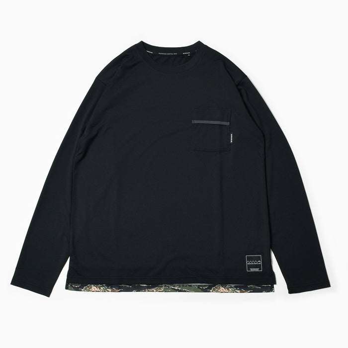 MMA Basic Pocket Long Tee Black