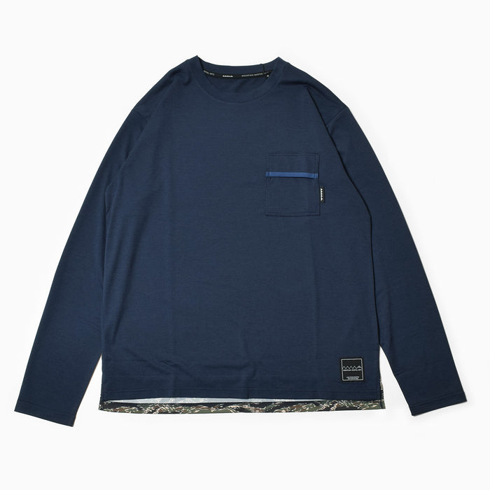 MMA Basic Pocket Long Tee Navy