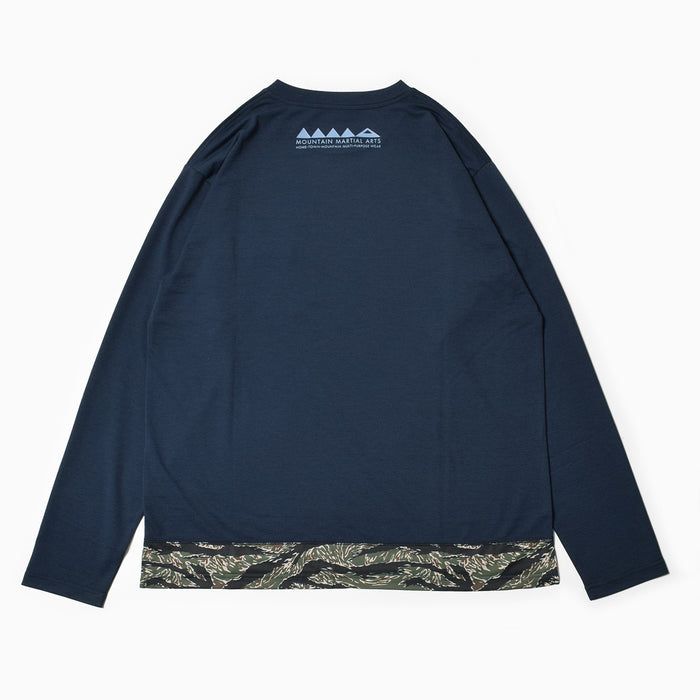 MMA Basic Pocket Long Tee Navy