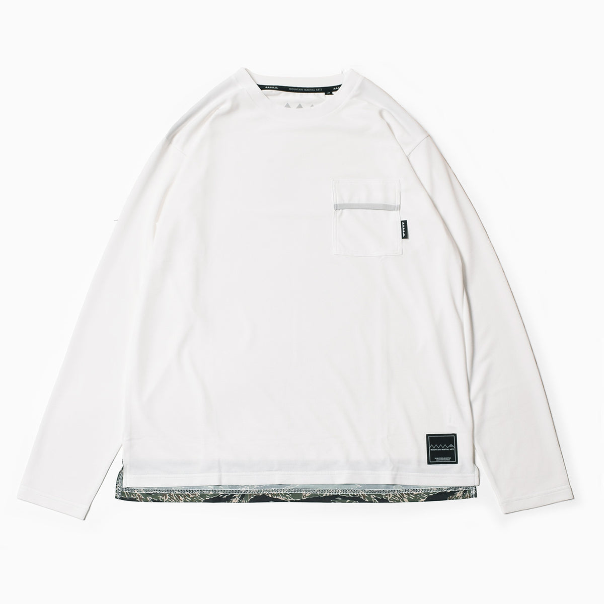 MMA Basic Pocket Long Tee White