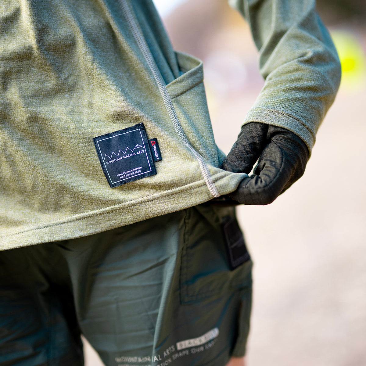 MMA POLARTEC® Power Wool Long Tee Forest