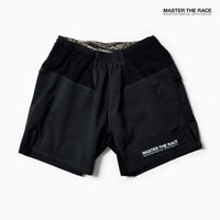 MMA GACHIO "MASTER THE RACE" Multi Pocket Run Shorts Black