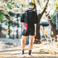 MMA GACHIO "MASTER THE RACE" Multi Pocket Run Shorts Black