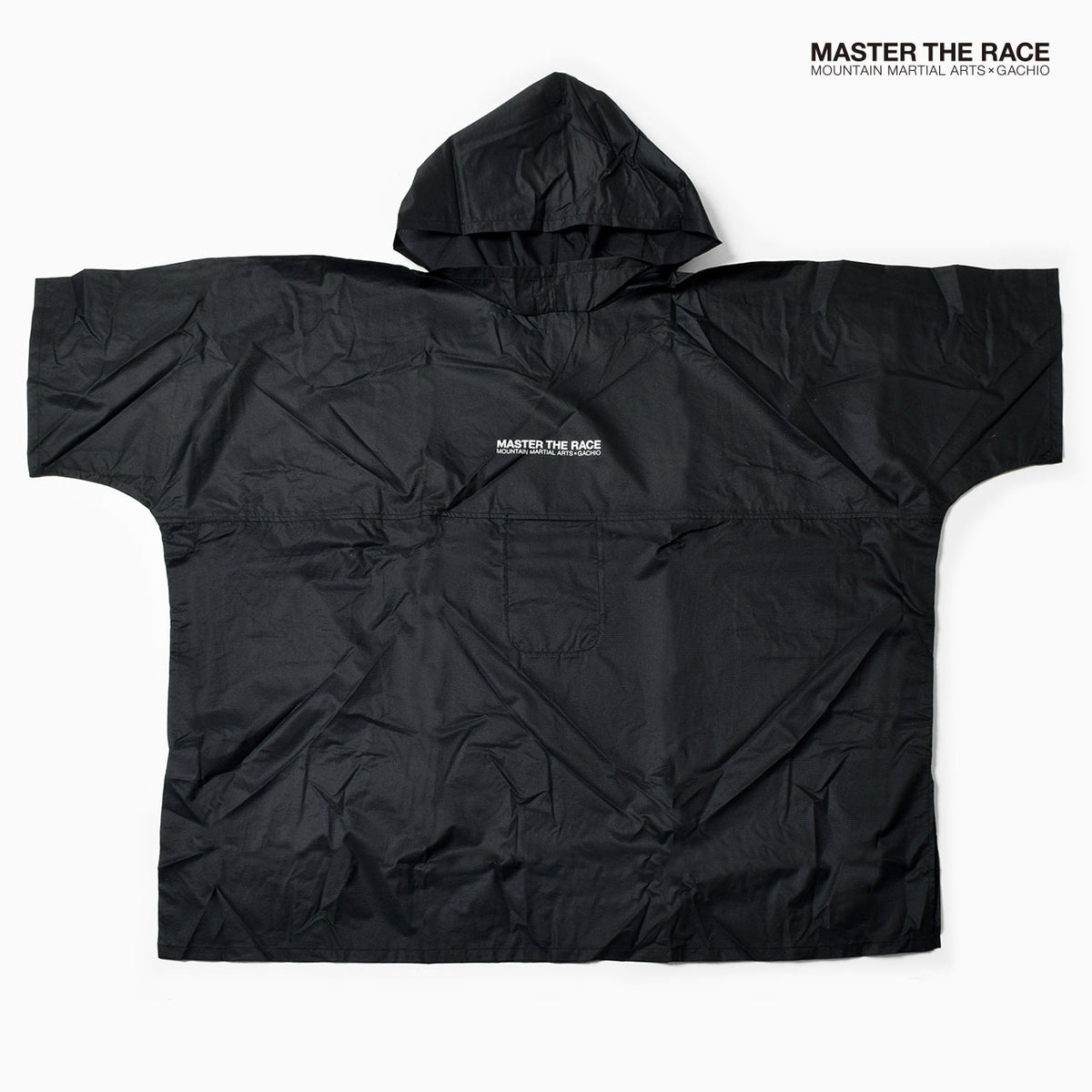 MMA GACHIO "MASTER THE RACE" Multi Big Poncho Black