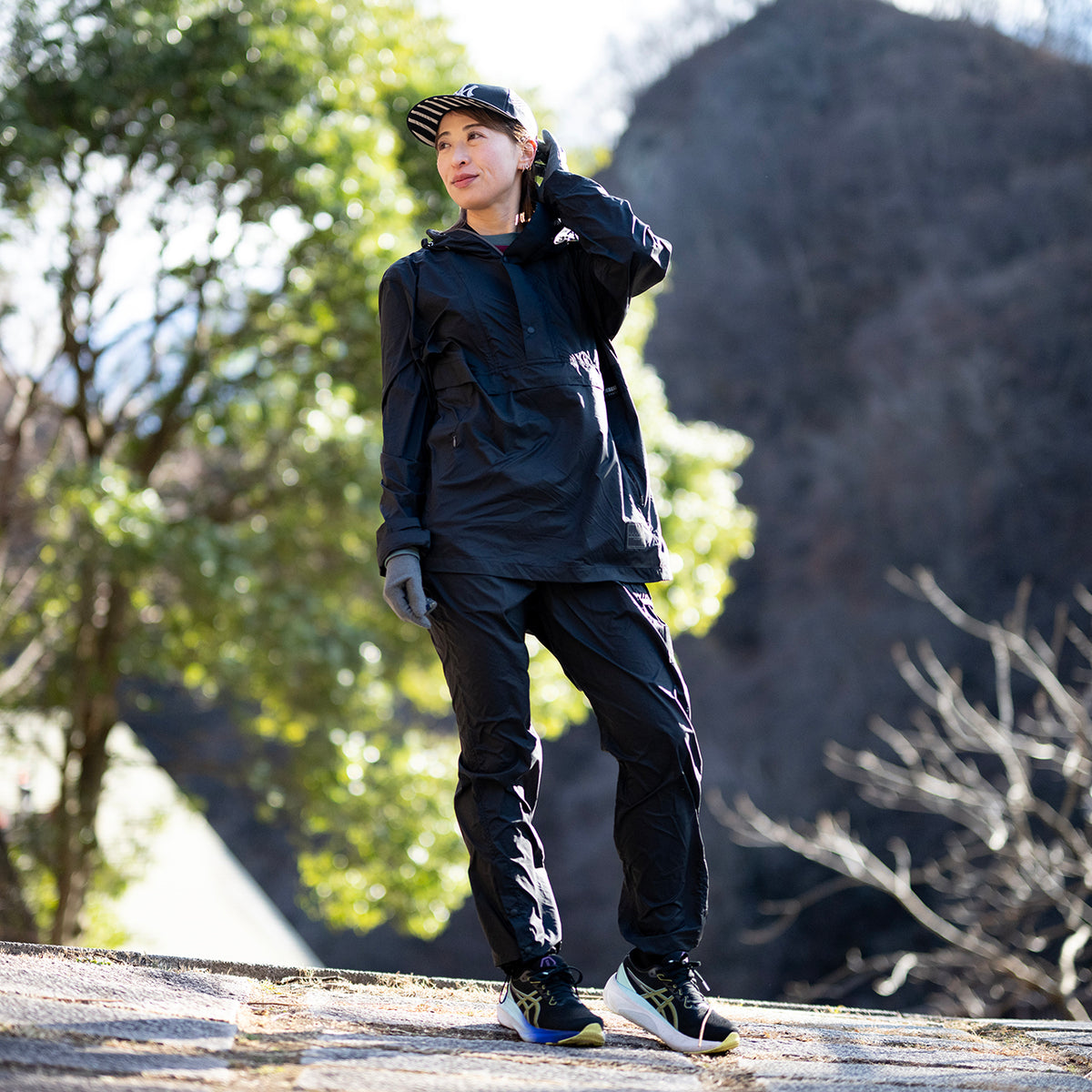 MMABB PERTEX® Packable Anorak “KENNY” Black