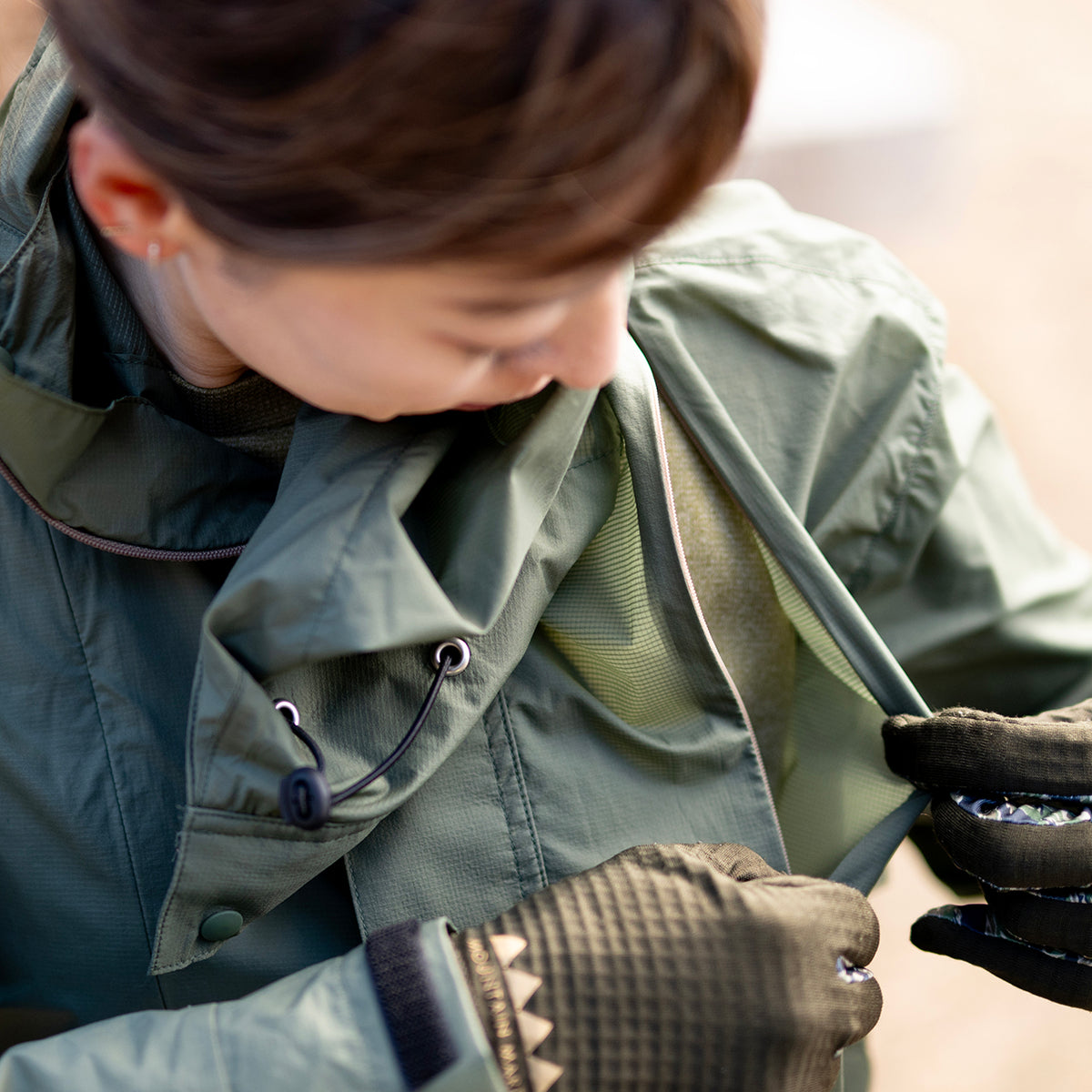 MMABB PERTEX® Packable Anorak “KENNY” Olive