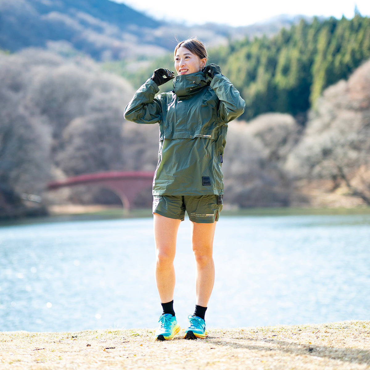 MMABB PERTEX® 7-pockets Run Shorts “Liger”　Olive