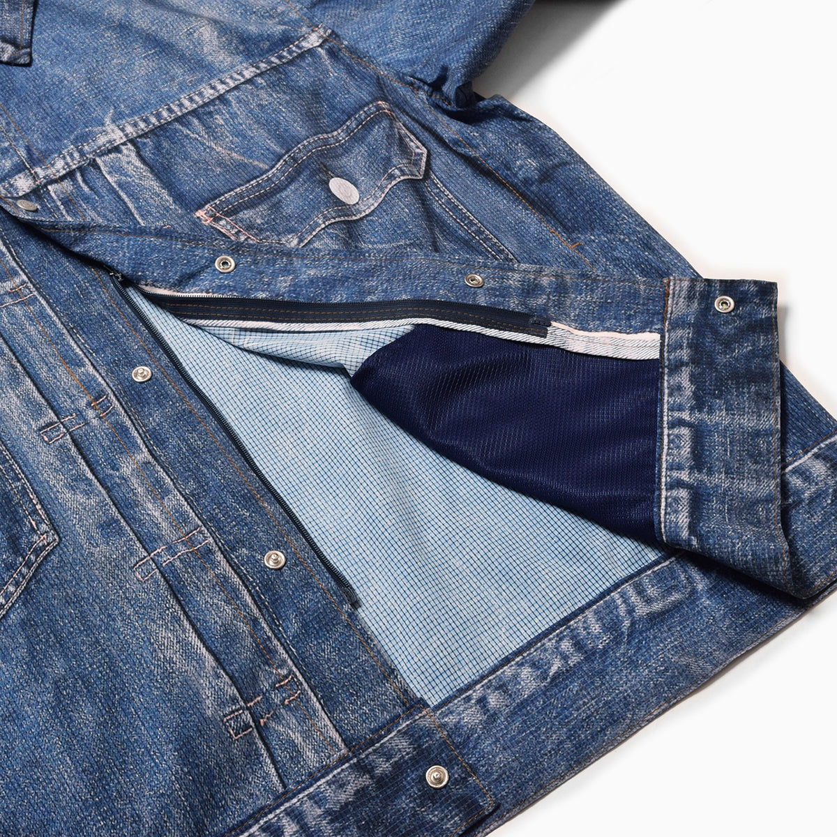 MMA Denim-print Wind Jacket (Denim 60)
