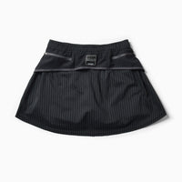 MMA Front Pleats Run Skirt - Black -