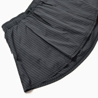 MMA Front Pleats Run Skirt - Black -