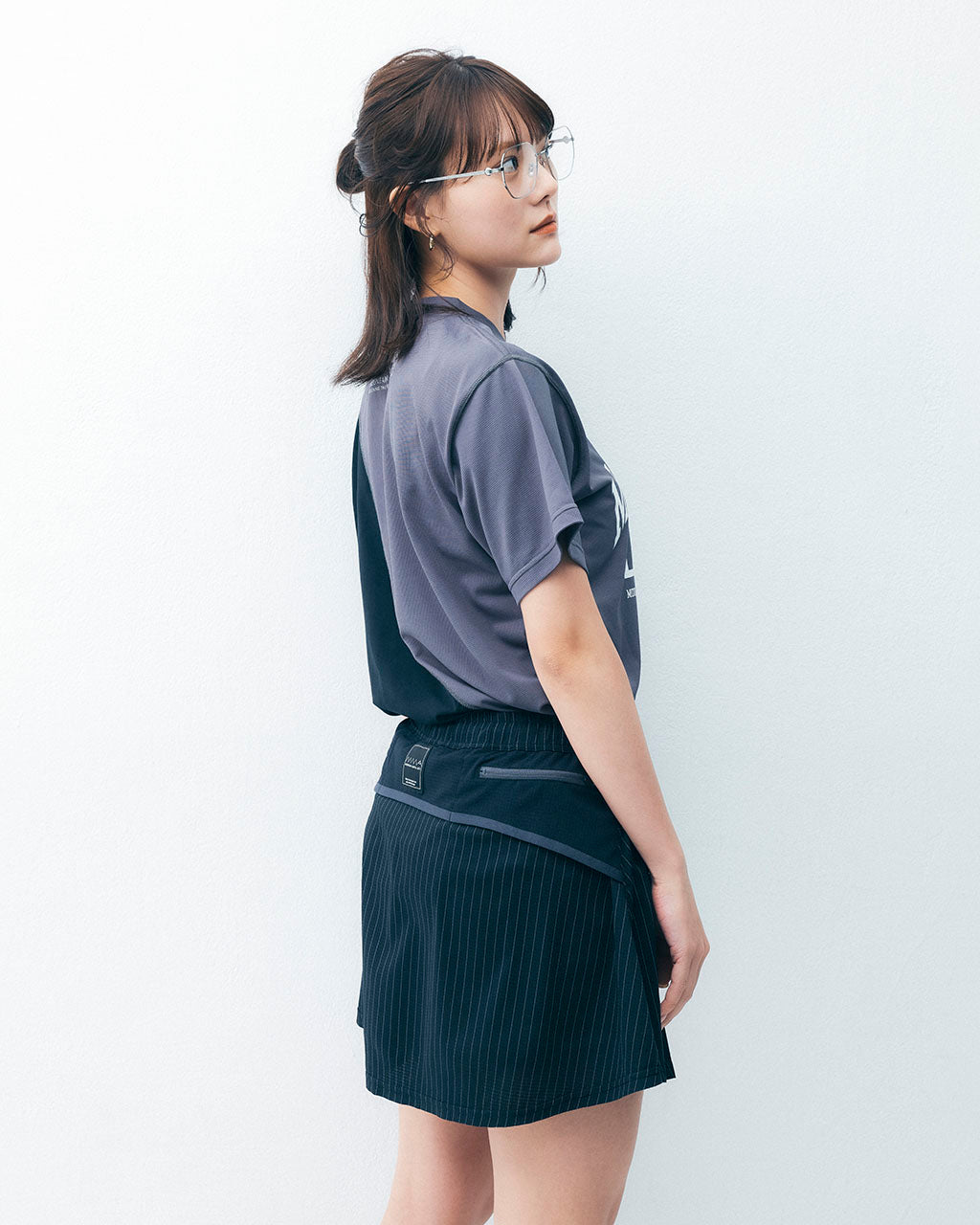 MMA Front Pleats Run Skirt - Black - – CONNECTED
