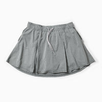 MMA Front Pleats Run Skirt - Grey -