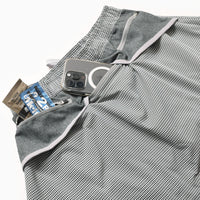 MMA Front Pleats Run Skirt - Grey -