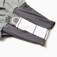MMA Front Pleats Run Skirt - Grey -