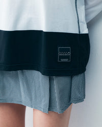 MMA Front Pleats Run Skirt - Grey -