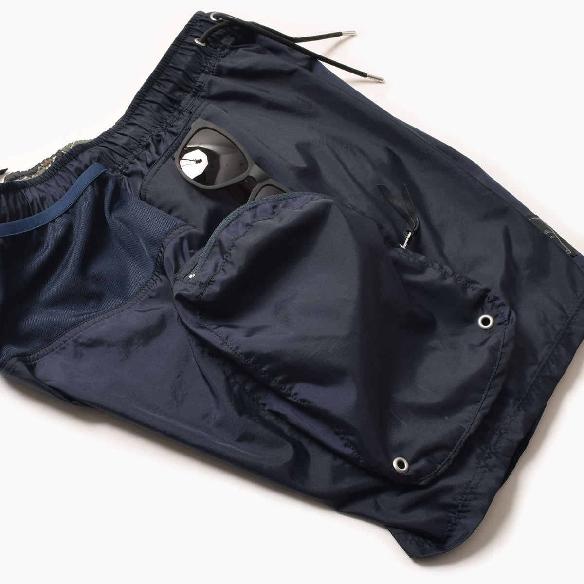 MMABB Side Pocket Run Shorts “Daveyboy” -Navy -