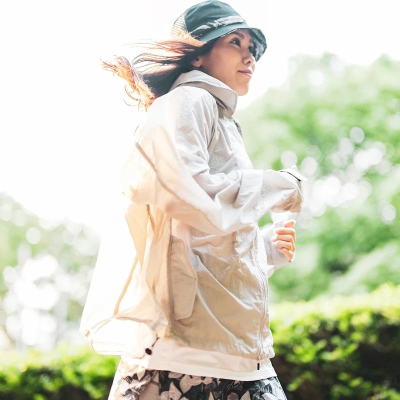 MMA Round Collar Wind Shell (Gray)