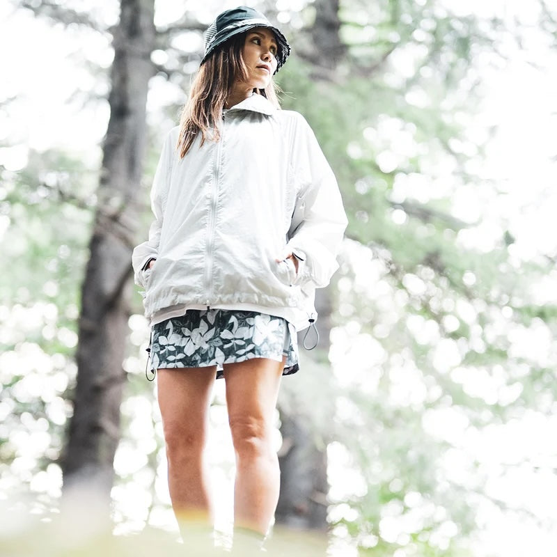 MMA Round Collar Wind Shell (Gray)
