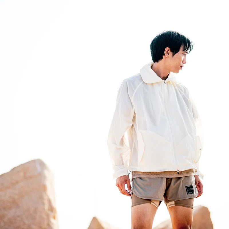 MMA Round Collar Wind Shell (Off White)