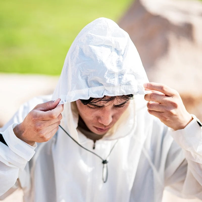 MMA Round Collar Wind Shell (Off White)
