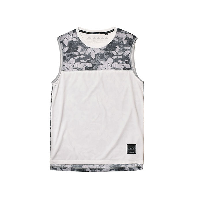 MMA Aloha Mesh Panel Sleeve-less   - White -