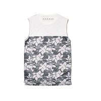 MMA Aloha Mesh Panel Sleeve-less   - White -