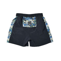 MMA Side Graphic Run Shorts  - Navy -
