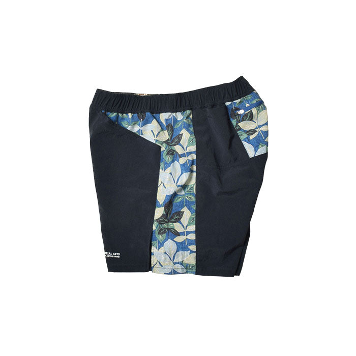 MMA Side Graphic Run Shorts  - Navy -