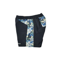 MMA Side Graphic Run Shorts  - Navy -