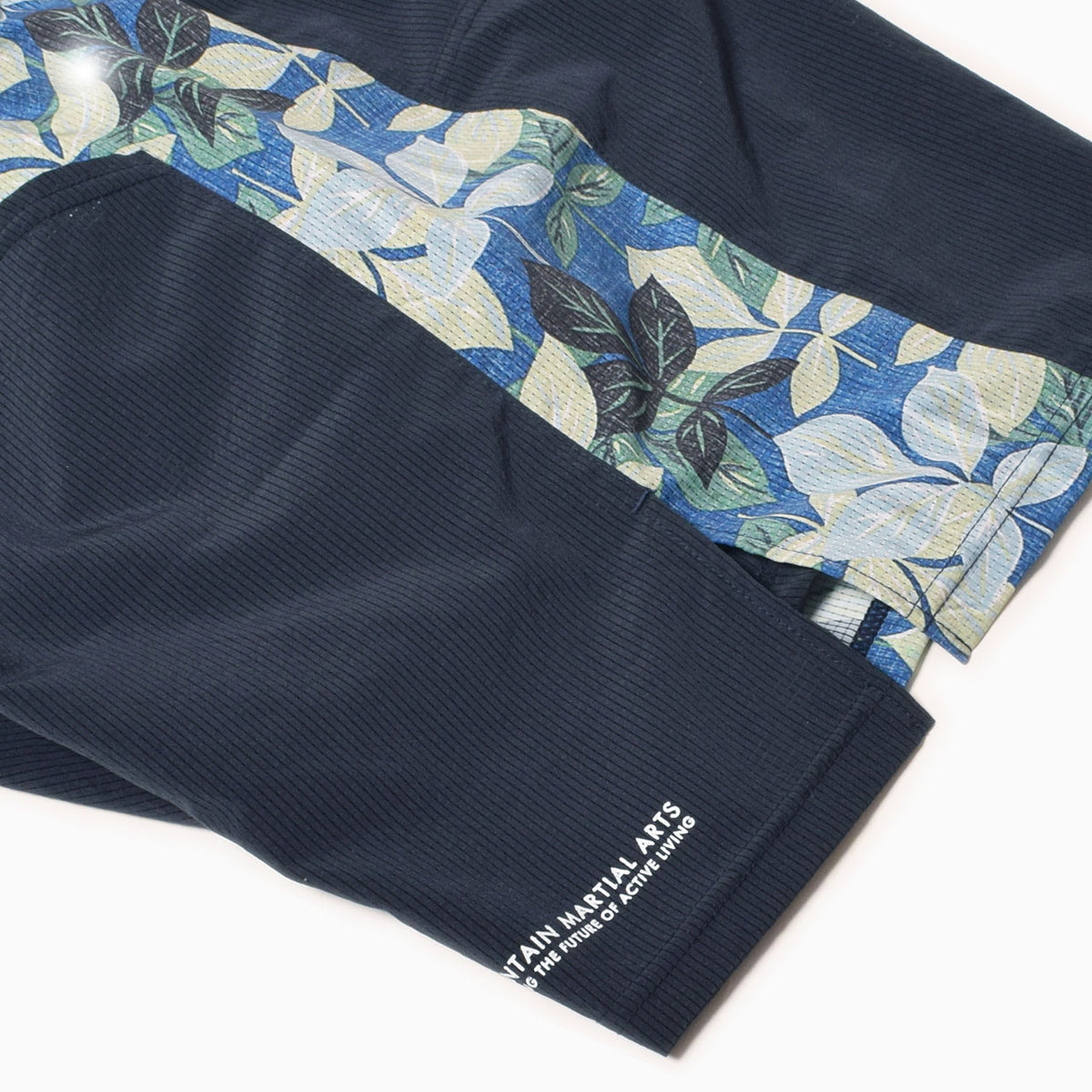 MMA Side Graphic Run Shorts  - Navy -
