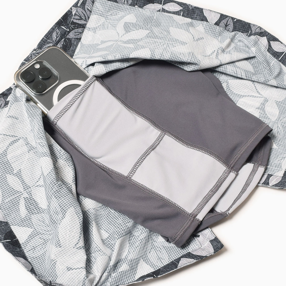 MMA Side Slit Run Skirt V3 - Gray  -