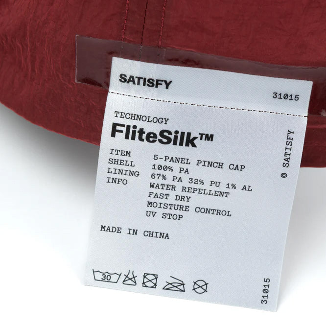 FliteSilk™ 5‑Panel Pinch Cap Burgundy