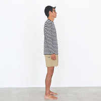MERINO BORDER LONG T-SHIRT