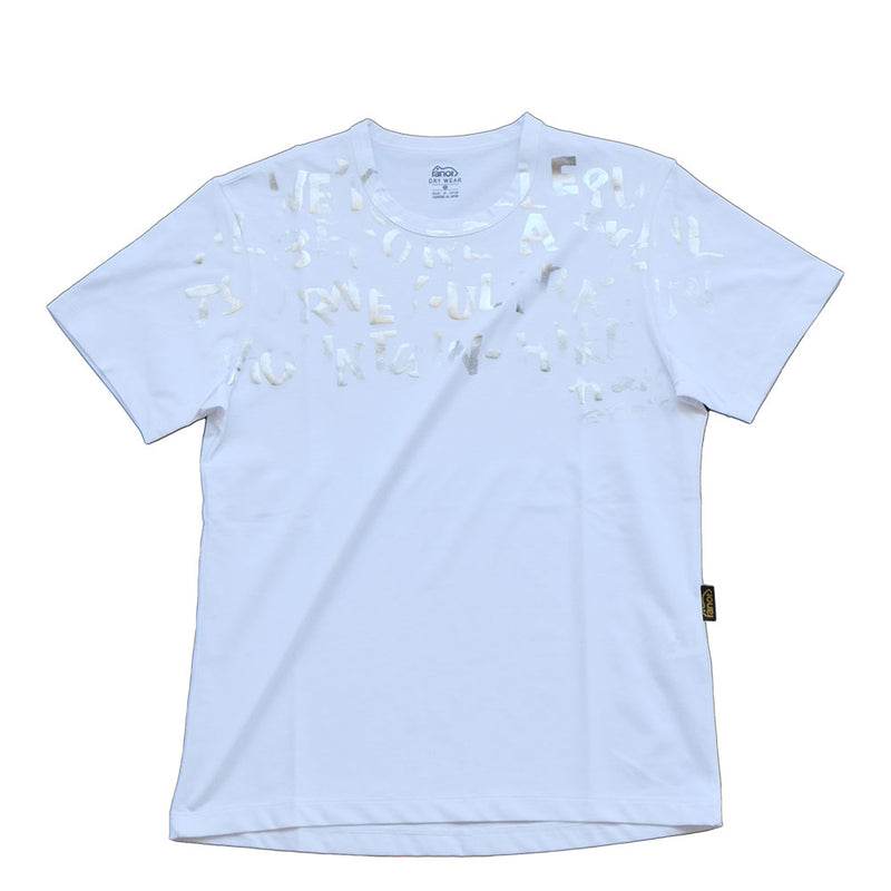 SILVER HAKU PRINT HAND LOGO T-SHIRT