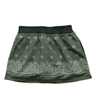 LAYRED PANEL SKIRT OLIVE