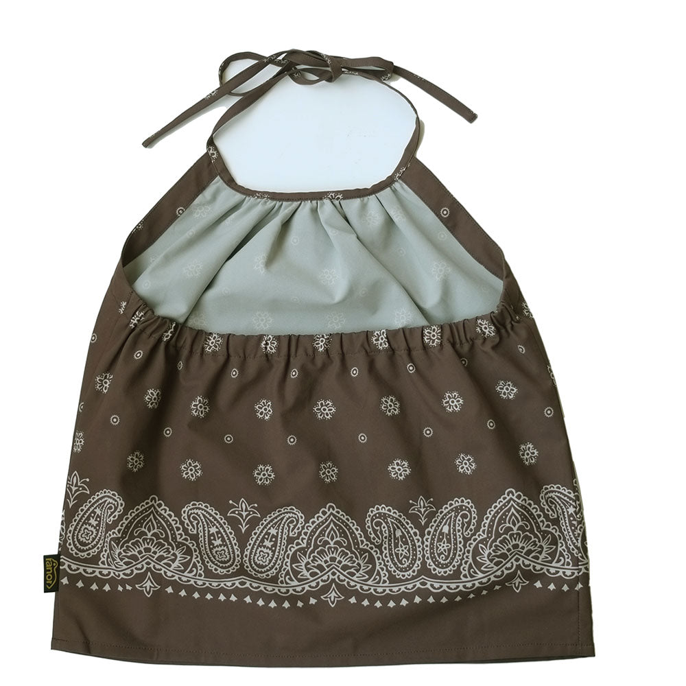 PANEL HALTER NECK BROWN