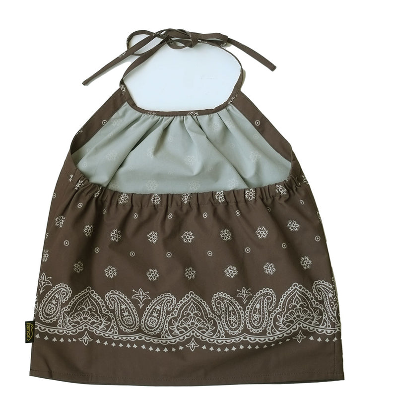 PANEL HALTER NECK BROWN
