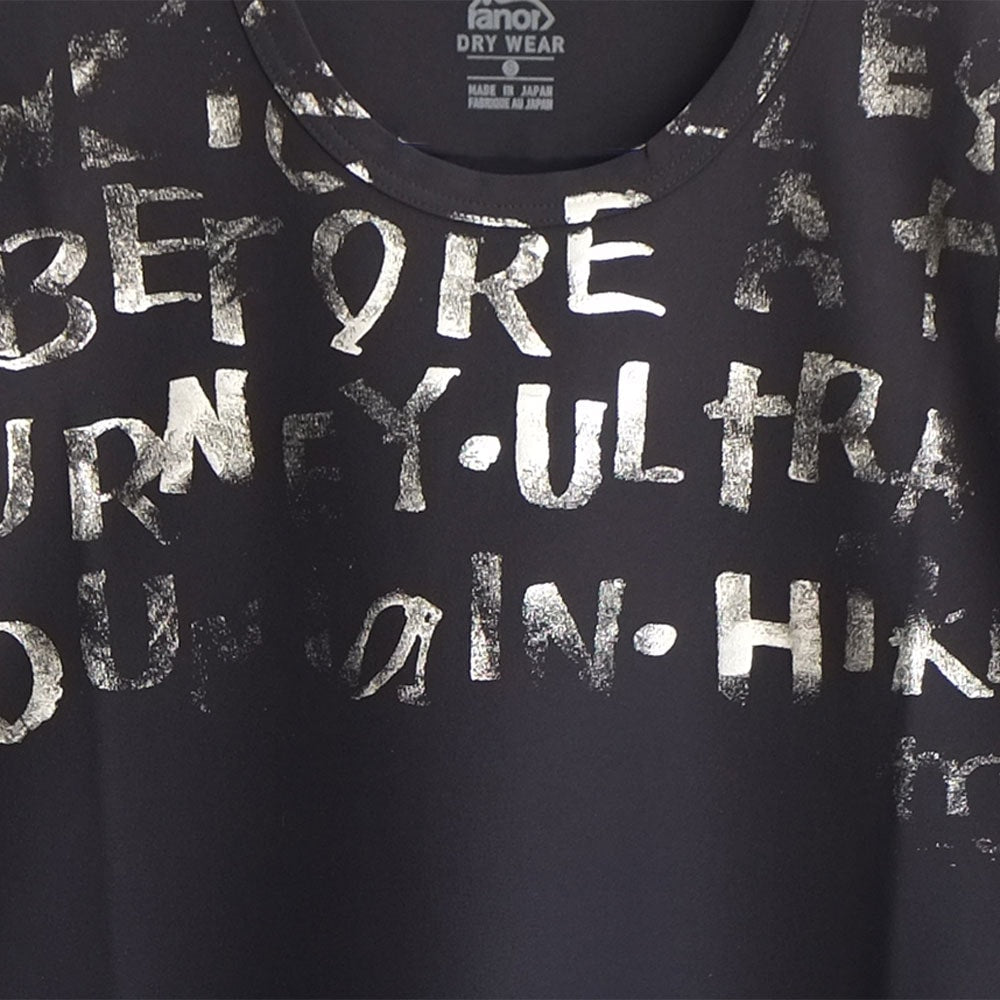 PLATINUM HAKU PRINT T-SHIRT BLACK