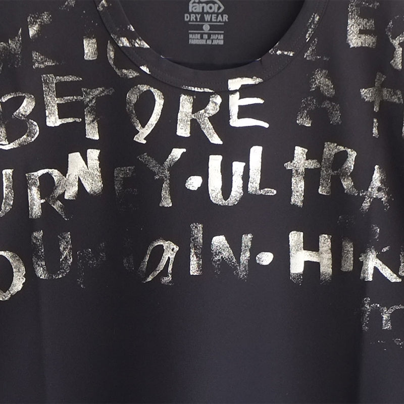 PLATINUM HAKU PRINT T-SHIRT BLACK