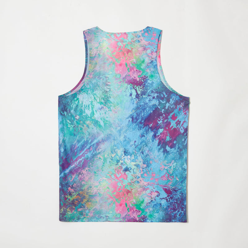 【JINGER】メンズ　シームレスランニングタンクトップ【JM-4029/BLU】